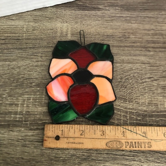 Vibrant Stained Glass Flower Suncatcher - Picture 5 of 11